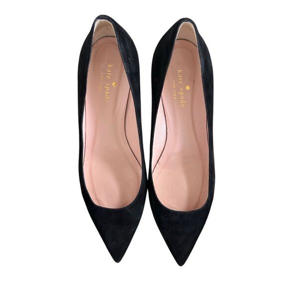 kate spade new york Women's 9 1/2 Dolores Too Suede Block Heel Pumps - Picture 8 of 16